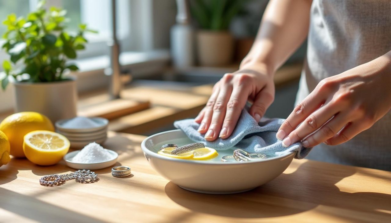 découvrez des méthodes naturelles et efficaces pour nettoyer vos bijoux en argent sans utiliser de produits chimiques, en préservant leur éclat et leur beauté.