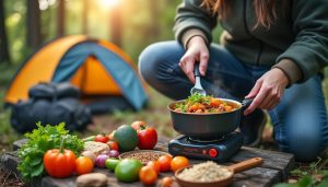 découvrez comment préparer facilement des repas complets et savoureux en utilisant un petit réchaud de camping, idéal pour vos aventures en plein air.