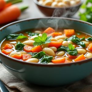 préparez une soupe nutritive et savoureuse en seulement 15 minutes grâce à cette recette express, idéale pour un repas rapide et équilibré.