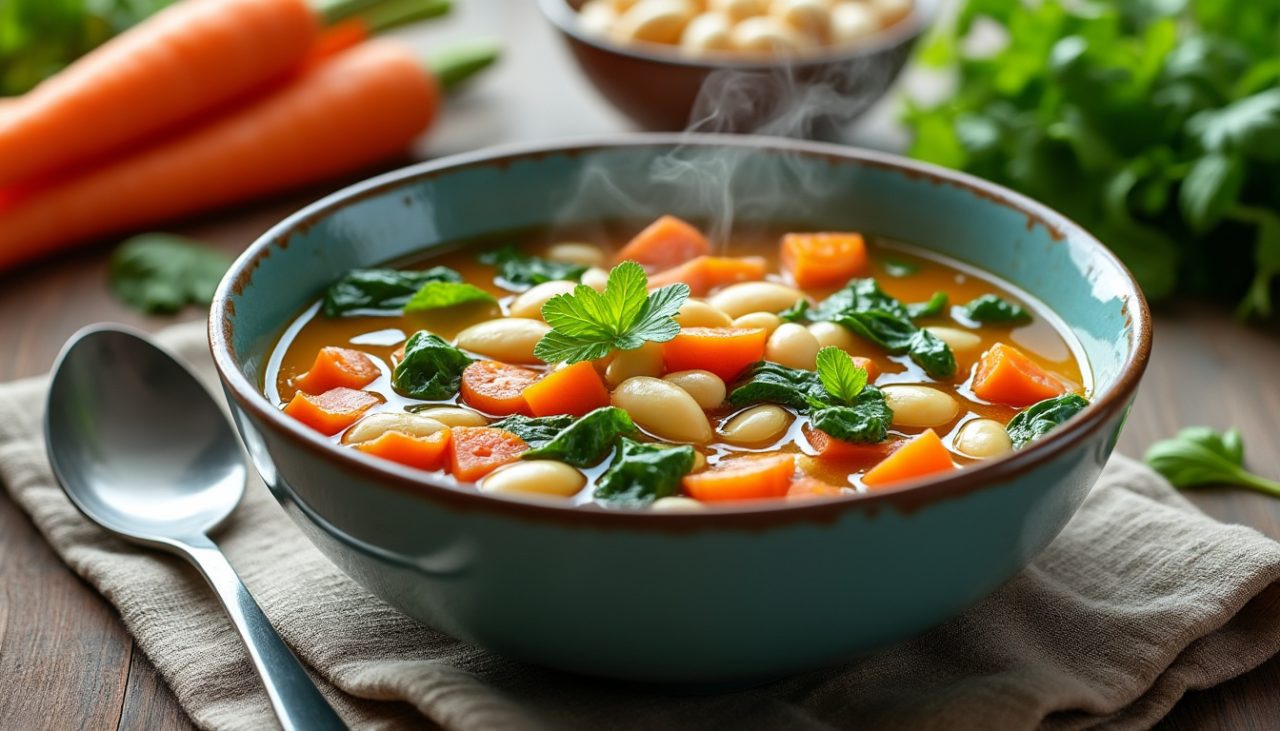 préparez une soupe nutritive et savoureuse en seulement 15 minutes grâce à cette recette express, idéale pour un repas rapide et équilibré.
